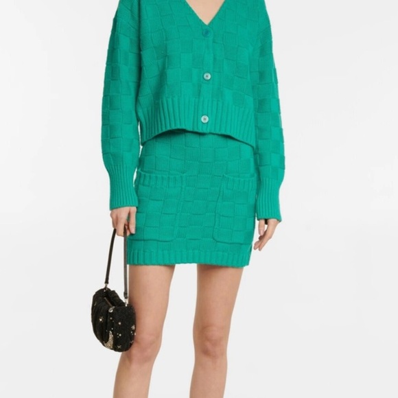 Final Offer! NWT STAUD Dunes Skirt, Seaglass, size S - Picture 2 of 5